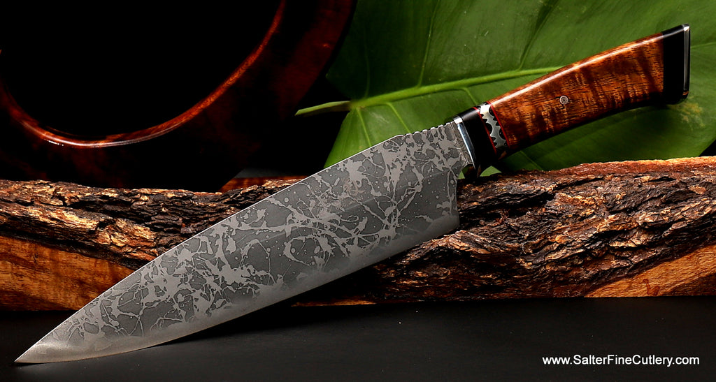One-of-a-kind custom MkII Ltd Edition Combat Chef Knife from Salter Fine Cutlery