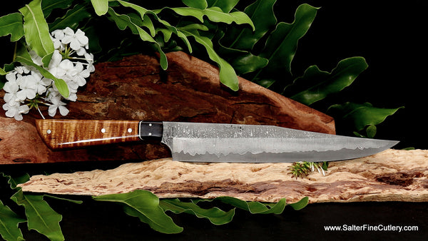 Carving knife 240mm  for BBQ or holiday table hand-forged from Salter Fine Cutlery