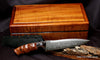 Collectible Hengist Tactical knife with 2-tier handcrafted presentation box by Salter Fine Cutlery and Kiku