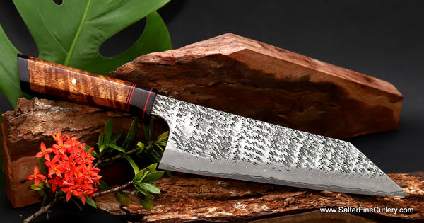 210mm Honesuki chef knife VillageForge collection heavy duty butcher knife from Salter Fine Cutlery of Hawaii