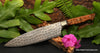 210mm chef knife Charybdis design series with western style handle customized luxury cutlery by SalterFineCutlery 