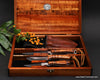 Hunting fishing 3-piece outdoorsmans knife set in keepsake box from Salter Fine Cutlery