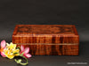 Exterior Jewelry box for men or women curly koa wood with mango trim by Salter Fine Cutlery