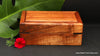 Small treasures or jewelry box handcrafted curly Hawaiian koa wood by Salter Fine Cutlery and custom woodworking of Hawaii