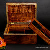 Jewelry Box Large-Plus curly exotic koa wood handcrafted by SalterFineCutlery