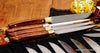 Large steak knife sets luxury handmade steak knives for restaurant or home use individually handmade by Salter Fine Cutlery