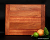 Serving Board curly koa wood 18x14x1 internally joined built to last by Salter Fine Cutlery and custom Woodworking 