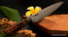 Charybdis series chef knives with full tang European style handles of rare woods by Salter Fine Cutlery of Hawaii