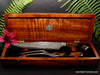 2-piee luxury carving set from our luxury collectible whirlpool damascus Charybdis series with presentation box by Salter Fine Cutlery of Hawaii