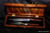 2-piece handcrafted carving set in presentation box by Salter Fine Cutlery of Hawaii