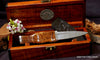 Collectible damascus Scottish sgian dubh with sheath and keepsake box by Salter Fine Cutlery