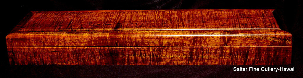 Rare koa wood collectible presentation box by Gregg Salter of Hawaii