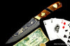 Hand forged Hunting Knife with decorative handle