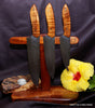 Magnetic knife rack to fit up to six knives handcrafted by Salter Fine Cutlery