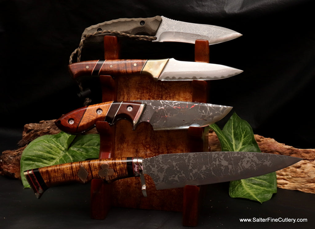 Pagoda Stand-double sided to hold up to 7 hunting or pocket knives